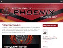 Tablet Screenshot of phoenixvolleyballclub.com